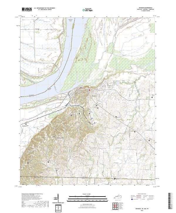 Hickman topographic map thumbnail