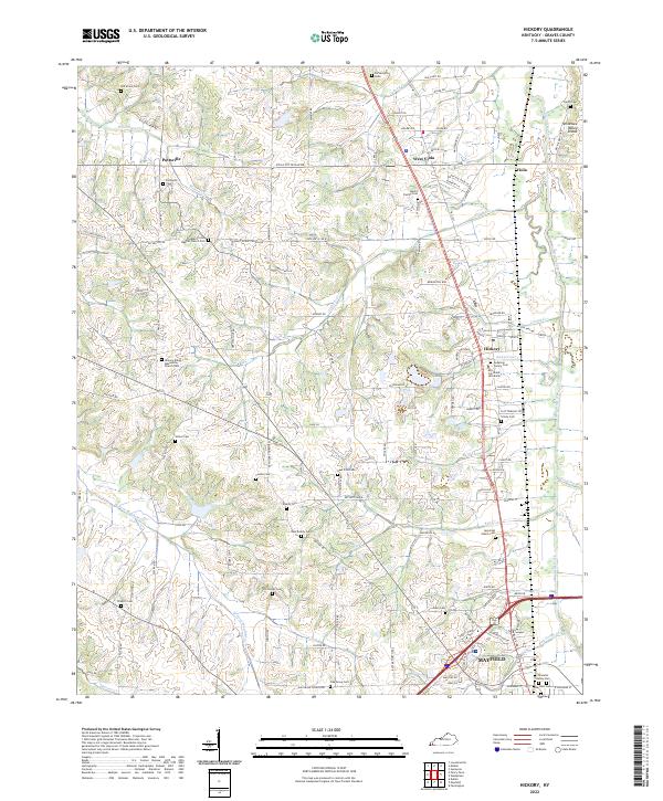 Hickory topographic map thumbnail