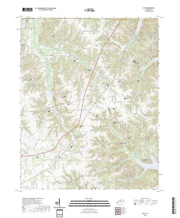 Hico topographic map thumbnail
