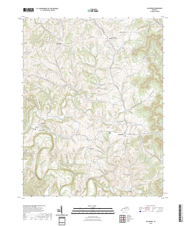 Hillsboro topographic map thumbnail