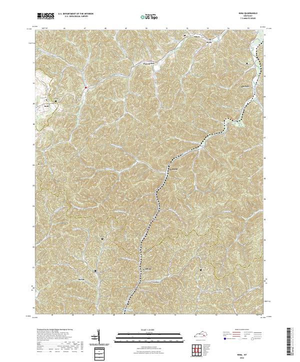 Hima topographic map thumbnail