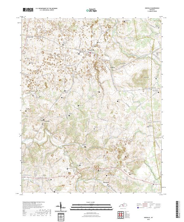 Hiseville topographic map thumbnail
