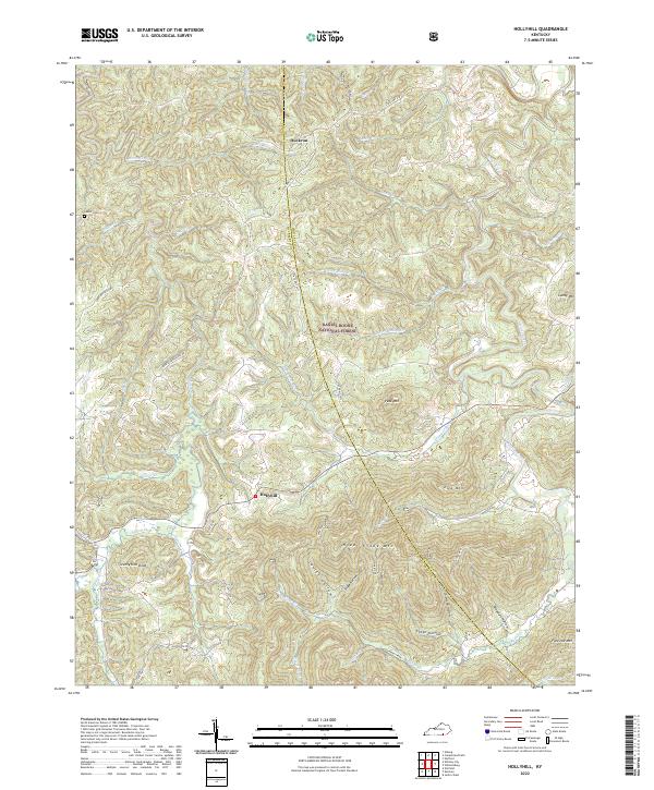 Hollyhill topographic map thumbnail