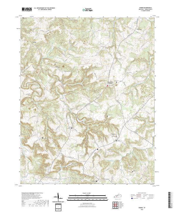 Homer topographic map thumbnail