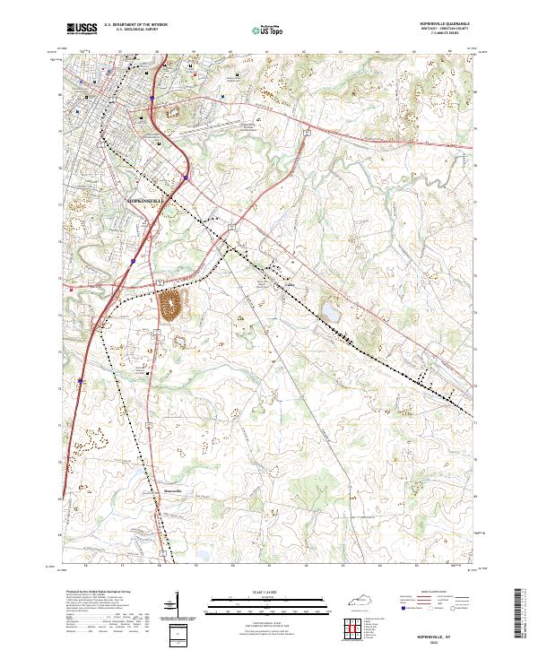 Hopkinsville topographic map thumbnail