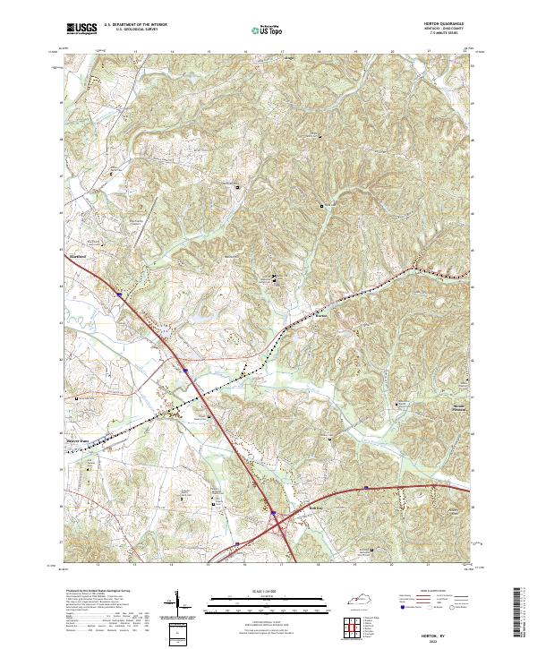 Horton topographic map thumbnail