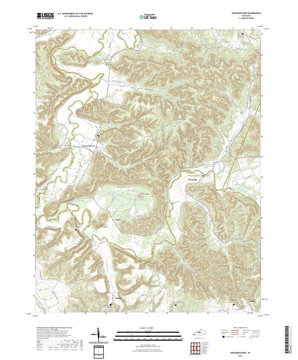 Howardstown topographic map thumbnail