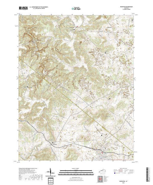 Irvington topographic map thumbnail