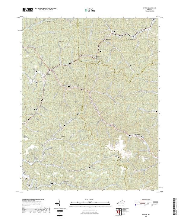 Ivyton topographic map thumbnail