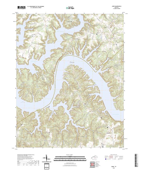 Jabez topographic map thumbnail