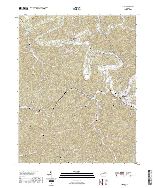Jackson topographic map thumbnail