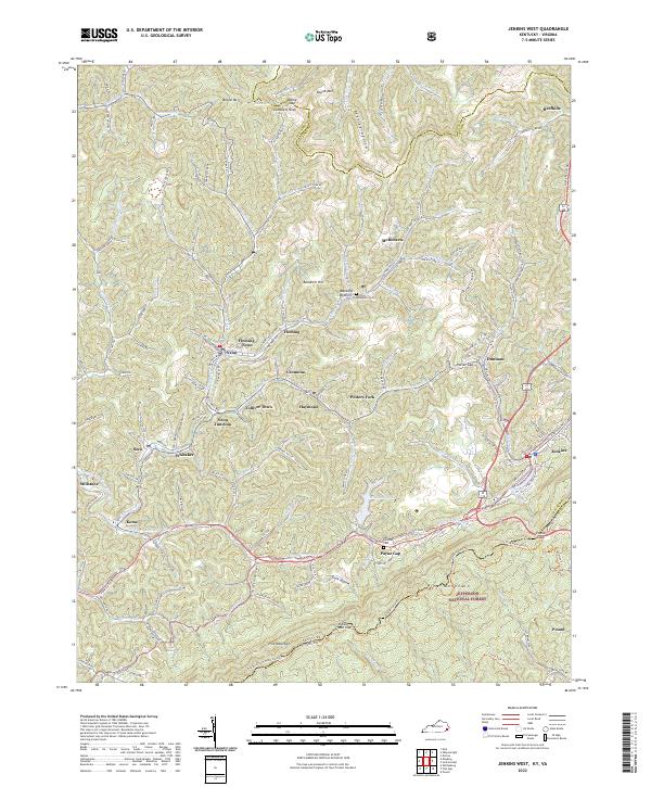 Jenkins West topographic map thumbnail
