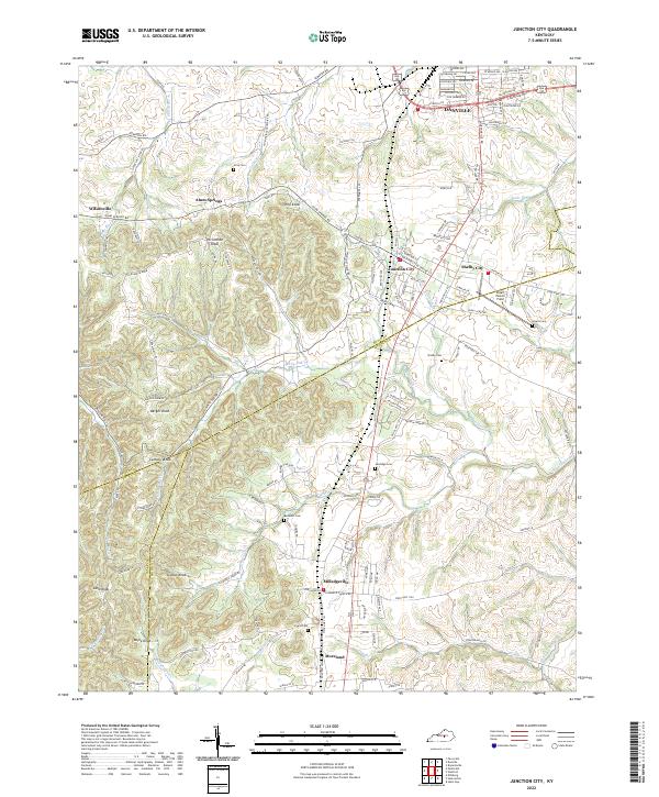 Junction City topographic map thumbnail