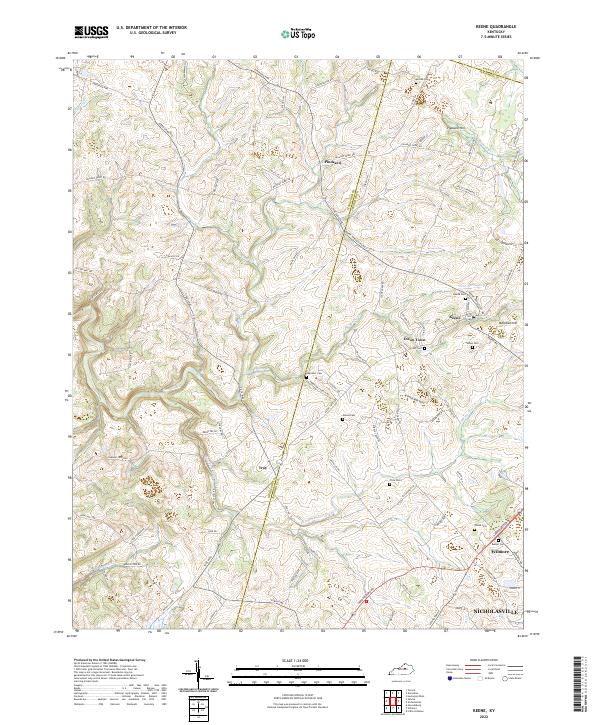 Keene topographic map thumbnail