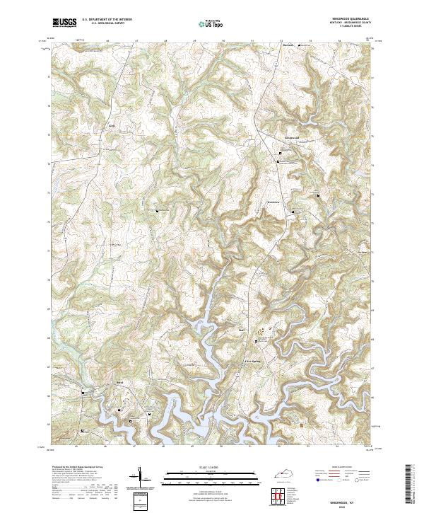 Kingswood topographic map thumbnail