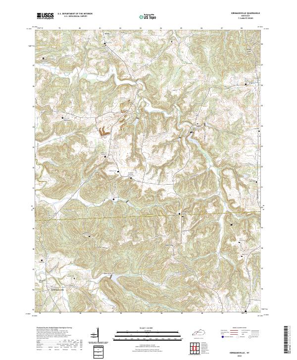 Kirkmansville topographic map thumbnail