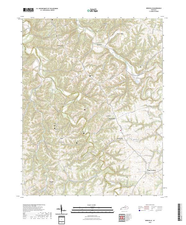 Kirksville topographic map thumbnail