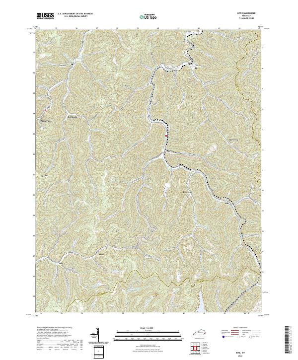 Kite topographic map thumbnail