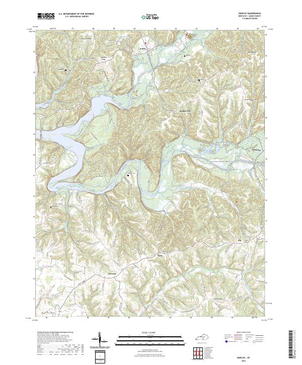 Knifley topographic map thumbnail