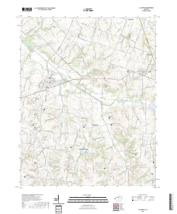 La Center topographic map thumbnail