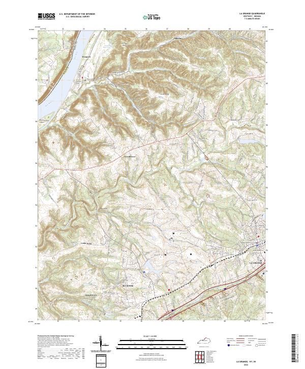 La Grange topographic map thumbnail