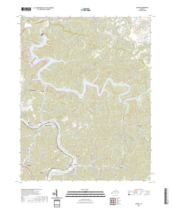 Lancer topographic map thumbnail