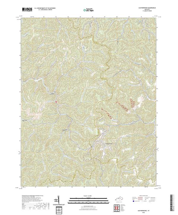 Leatherwood topographic map thumbnail