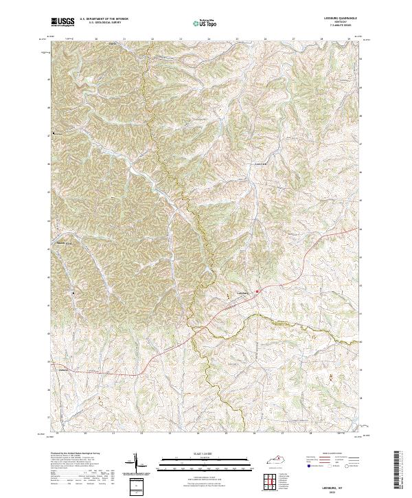 Leesburg topographic map thumbnail