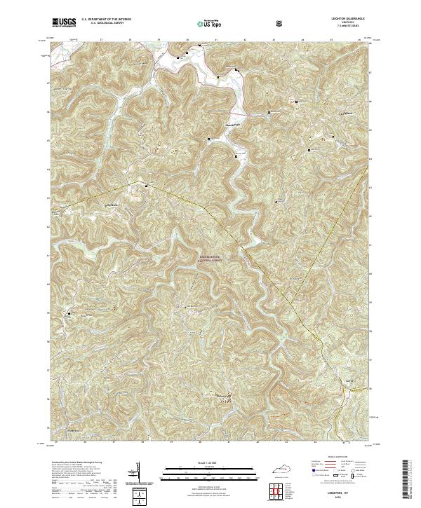Leighton topographic map thumbnail