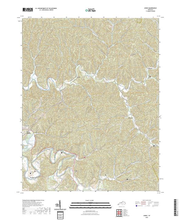 Lenox topographic map thumbnail