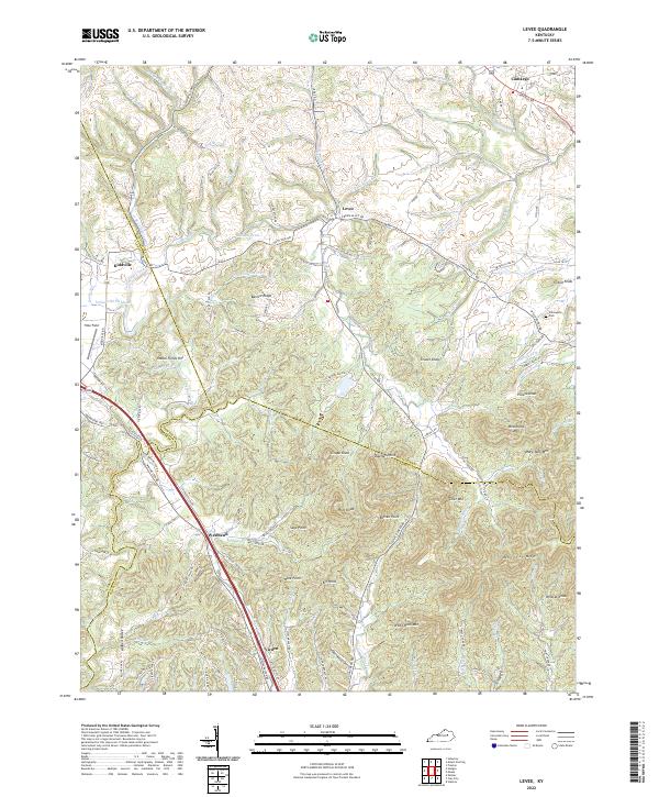Levee topographic map thumbnail