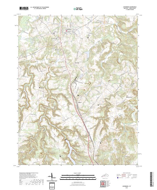 Lewisburg topographic map thumbnail