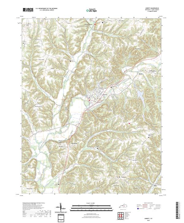 Liberty topographic map thumbnail