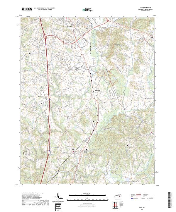 Lily topographic map thumbnail