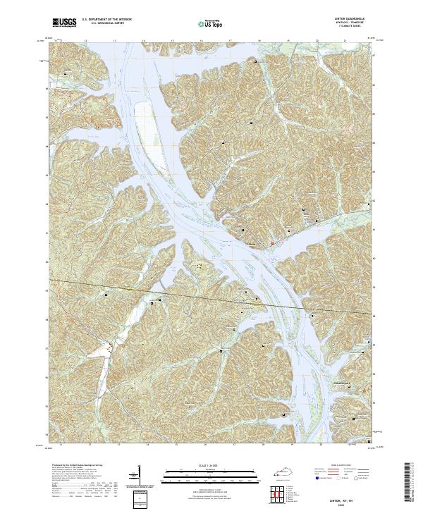 Linton topographic map thumbnail