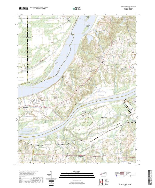 Little Cypress topographic map thumbnail
