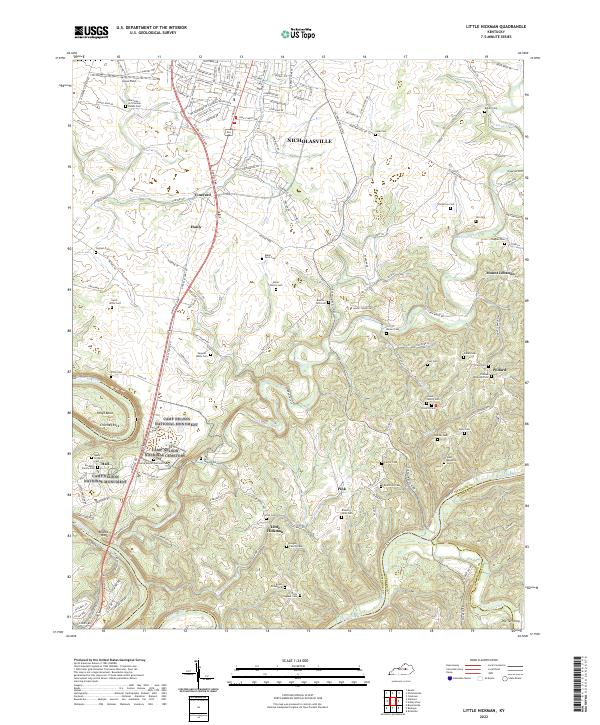 Little Hickman topographic map thumbnail