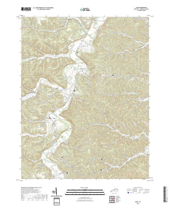 Load topographic map thumbnail