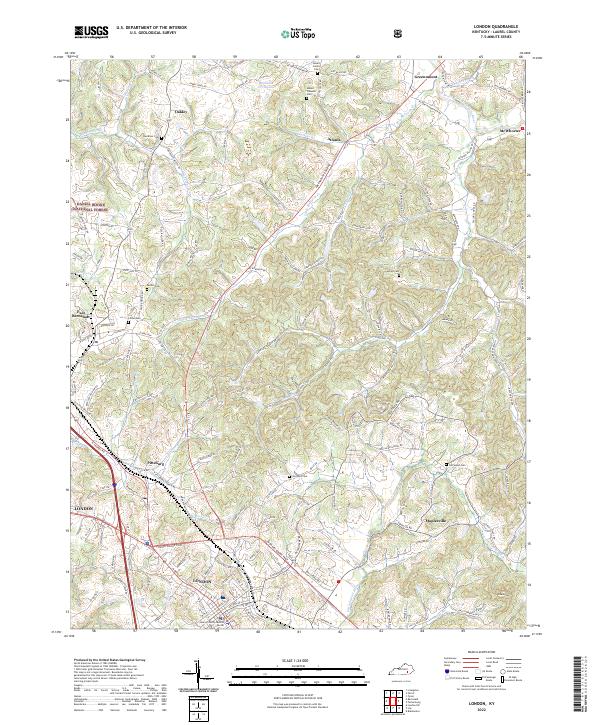 London topographic map thumbnail