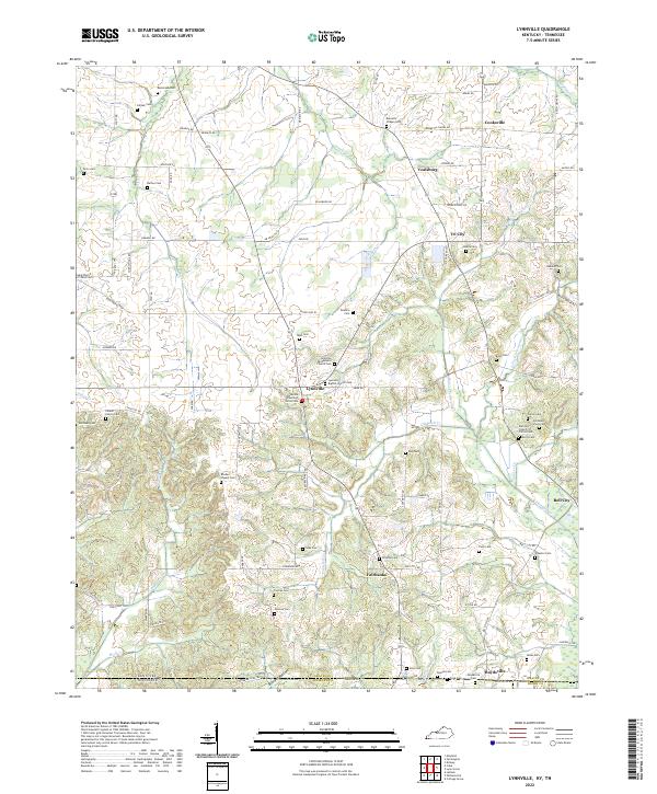 Lynnville topographic map thumbnail