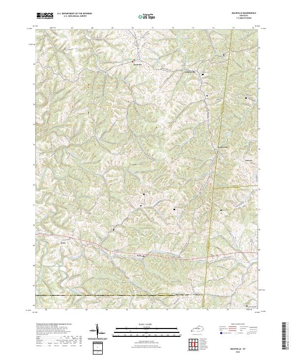 Mackville topographic map thumbnail