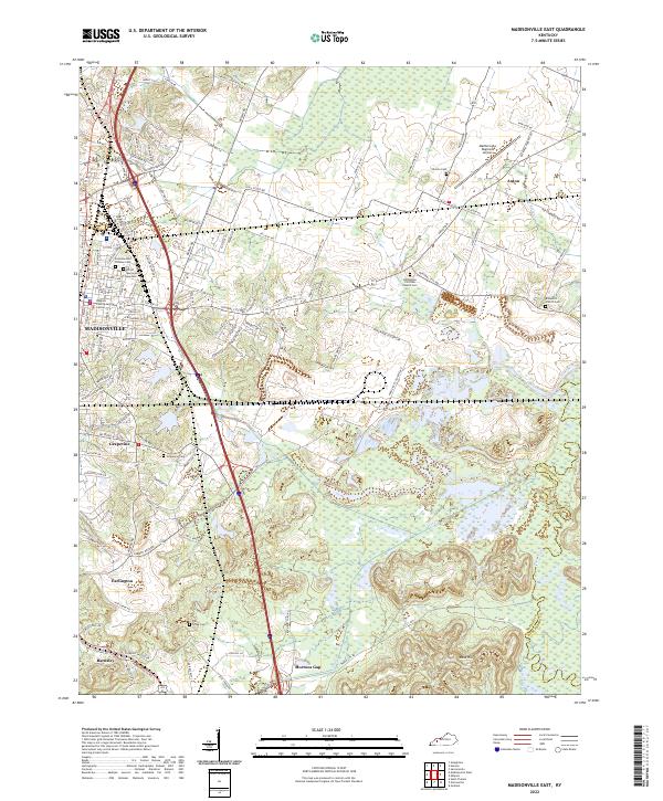 Madisonville East topographic map thumbnail