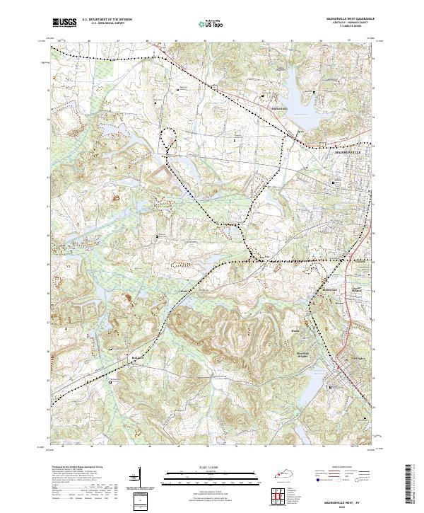 Madisonville West topographic map thumbnail