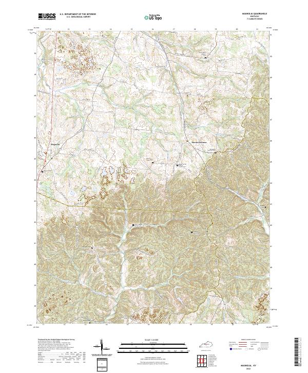 Magnolia topographic map thumbnail
