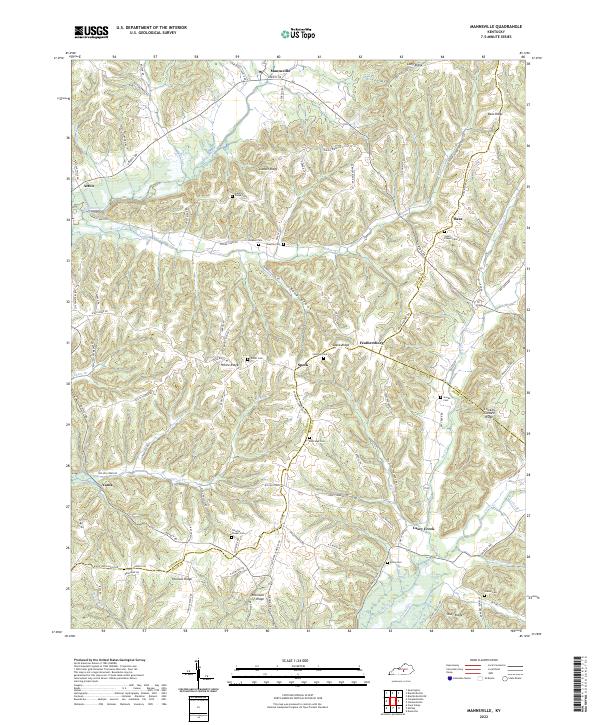 Mannsville topographic map thumbnail