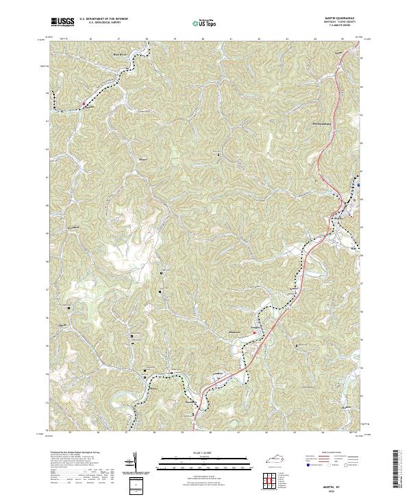 Martin topographic map thumbnail