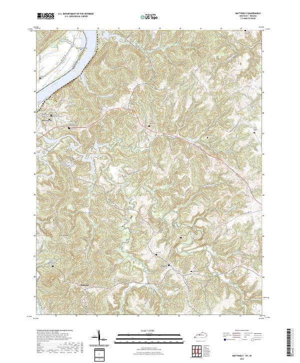 Mattingly topographic map thumbnail