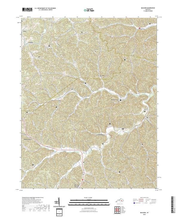 Maulden topographic map thumbnail