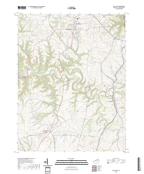 Mays Lick topographic map thumbnail