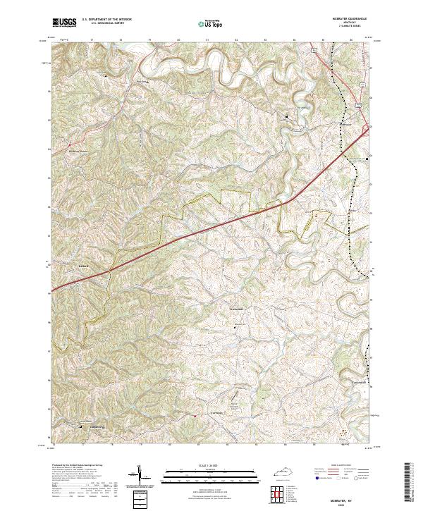 McBrayer topographic map thumbnail